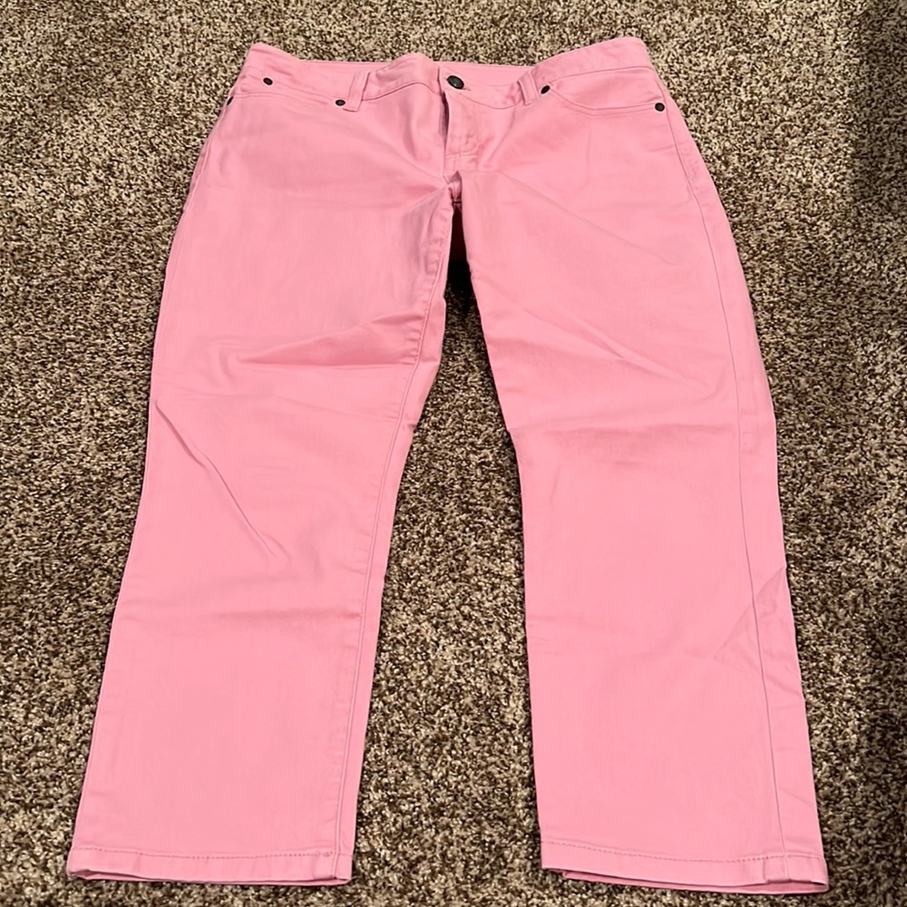 Talbots Signature Slim Crop Pink